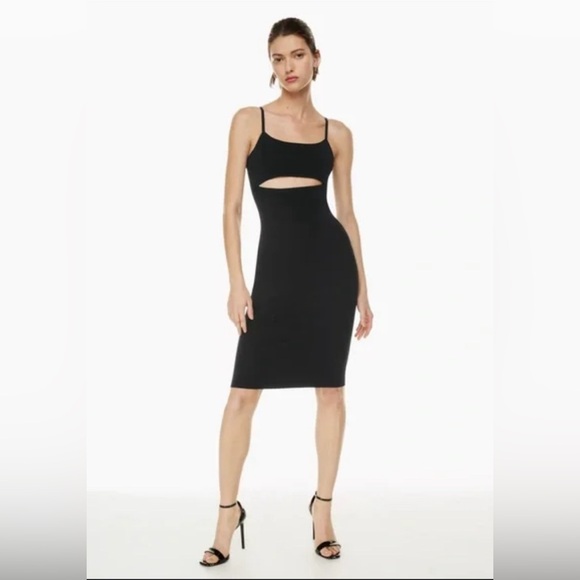 Aritzia Babaton Fissure Sculpt Dress - Black - Sz 2XS / XXS - Picture 1 of 4